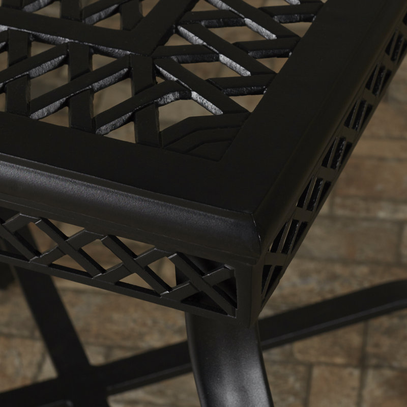 Fleur De Lis Living Nadine 2 Person Square Outdoor Dining Set with